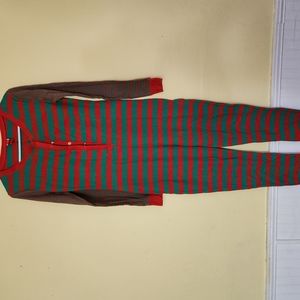 Size small red & green pajamas
